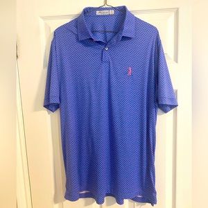 Peter Millar Featherweight Flamingo Golf Polo-Private Golf Club Logo